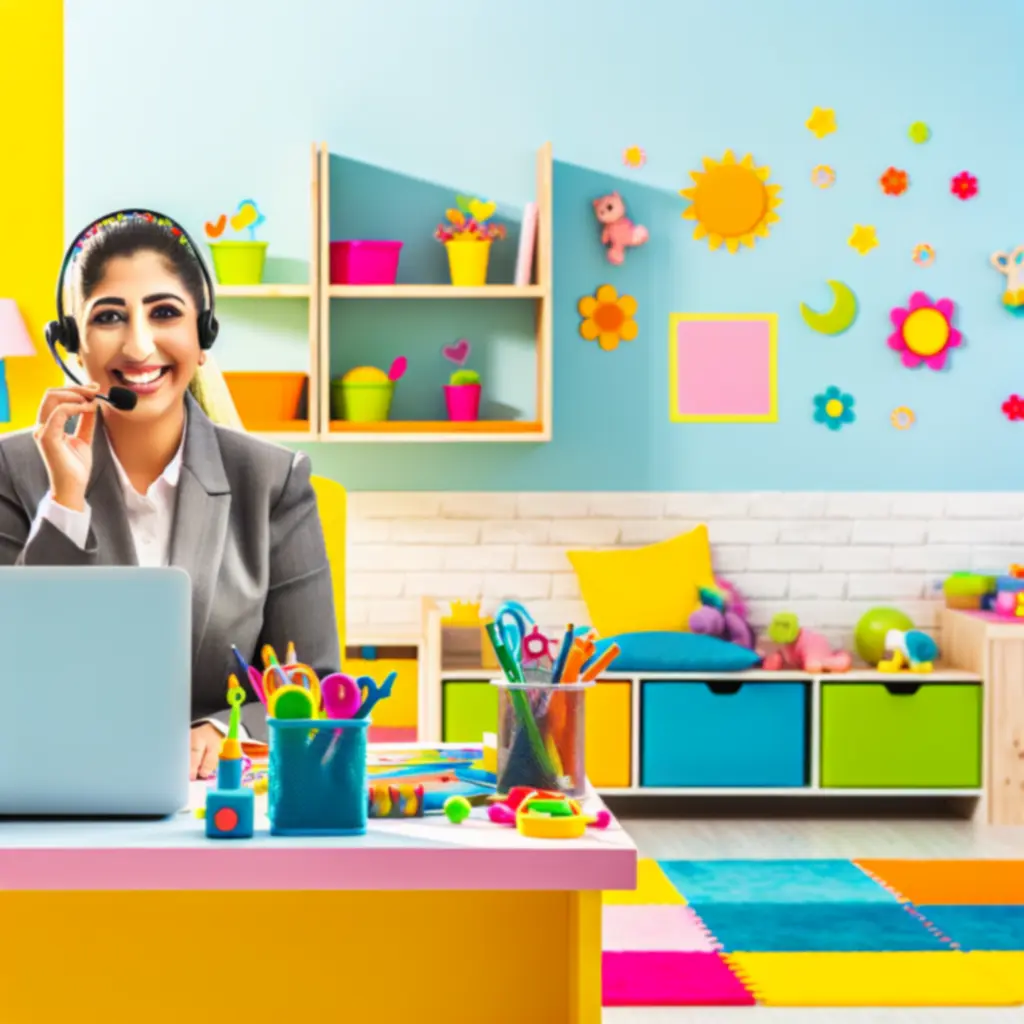 Uśmiechnięty konsultant obsługi klienta KidsWorldHubPL